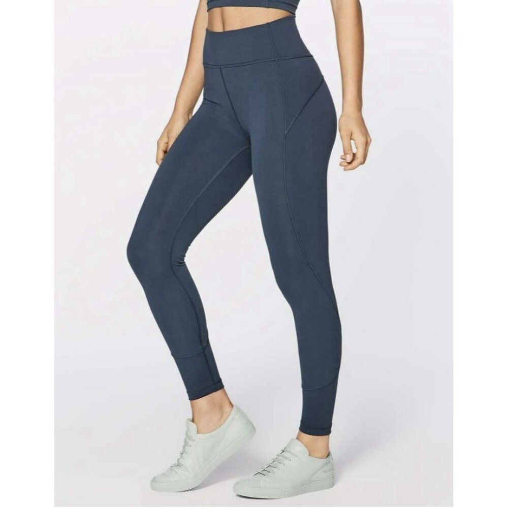 Lululemon In Movement 7/8 Tight (Everlux 25") Mach Blue Size 2